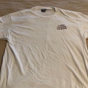 LOSER MACHINE T SHIRT , WHITE, FRONT LOGO , BACK PRINT , XL